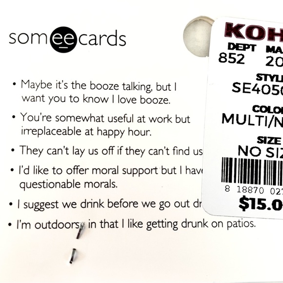 NWT SET OF 6 STURDY REUSABLE ASSORTED COASTERS. Funny, fun great gift idea! - Picture 3 of 3